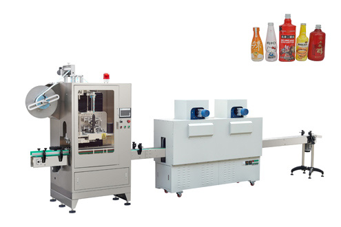 Wine bottle shrink film sleeve labeling machine